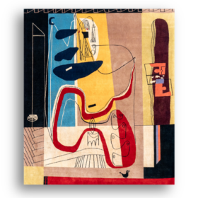 Hand-Woven Tapestry Inspired by Le Corbusier, 2023