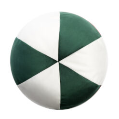 Velvet Ball Cushion Green - view from above- Styylish