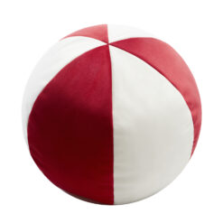 Velvet ball cushion red- Styylish