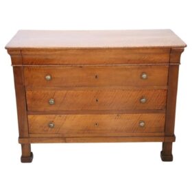 Italian Solid Walnut Antique Chest of Drawers