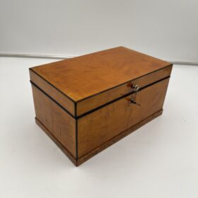 Biedermeier Box, Birch, Brass, South Germany circa 1830