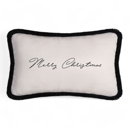 Christmas Happy White Pillow- Styylish