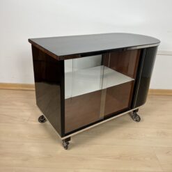 Art Deco Bar Trolley - Glass Compartment - Styylish