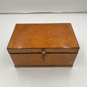 Biedermeier Box, Birch, Brass, South Germany circa 1830