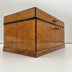 Biedermeier Box, Birch, Brass, South Germany circa 1830