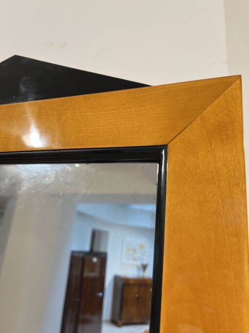 Biedermeier Wall Mirror Maple - Ebonized Edge Detail - Styylish