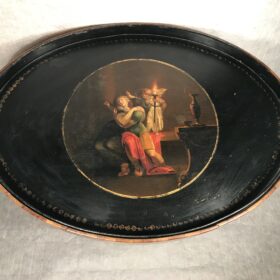 Pair of 19th Century Tray Tables with Lacquer Trays