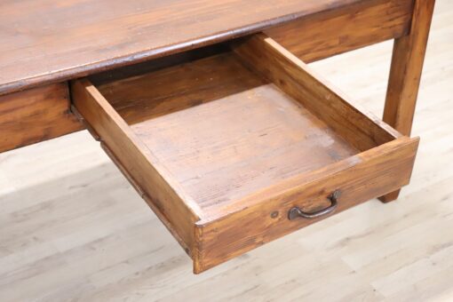 Italian Rustic Table Fir Wood - Drawer - Styylish