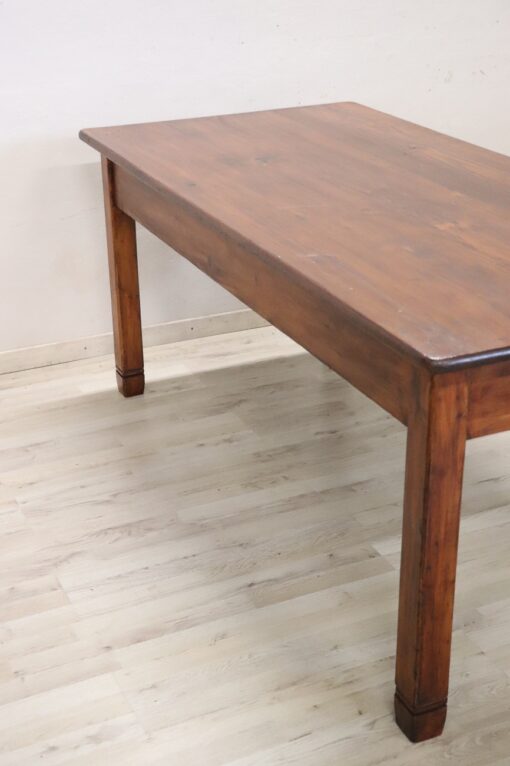 Italian Rustic Table Fir Wood - Side Feet Profile - Styylish