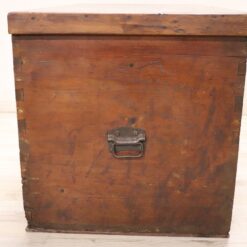 Antique Trunk in Fir Wood, Italy Late 19th Century - Side - Styylish