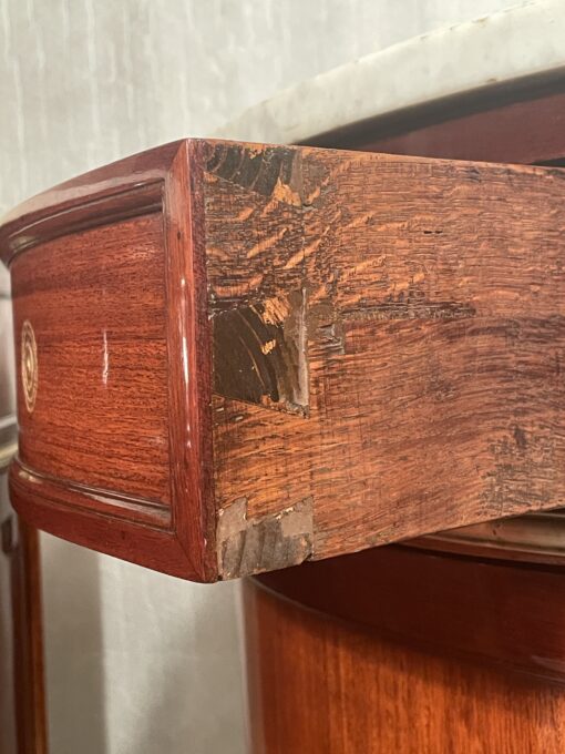 Pair of Demilune Cabinets- detail of the drawer- Styylish