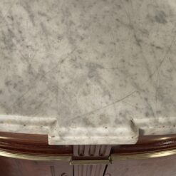 Pair of Demilune Cabinets- detail of the marble top- Styylish