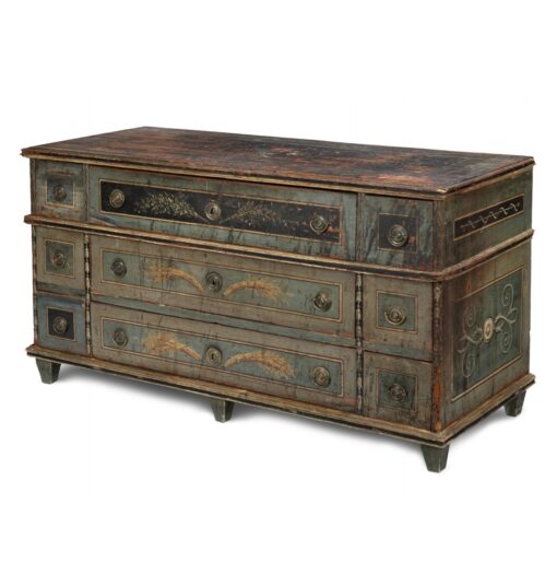 Hand-painted Neoclassical chest of drawers- Styylish