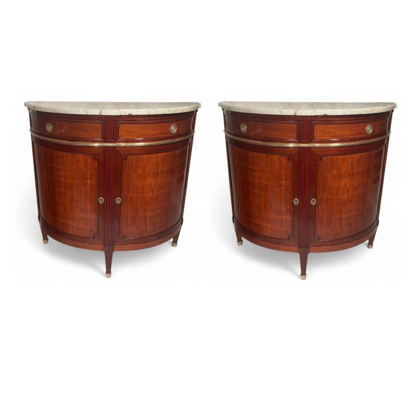 Pair of Demi Lune Cabinets- Styylish