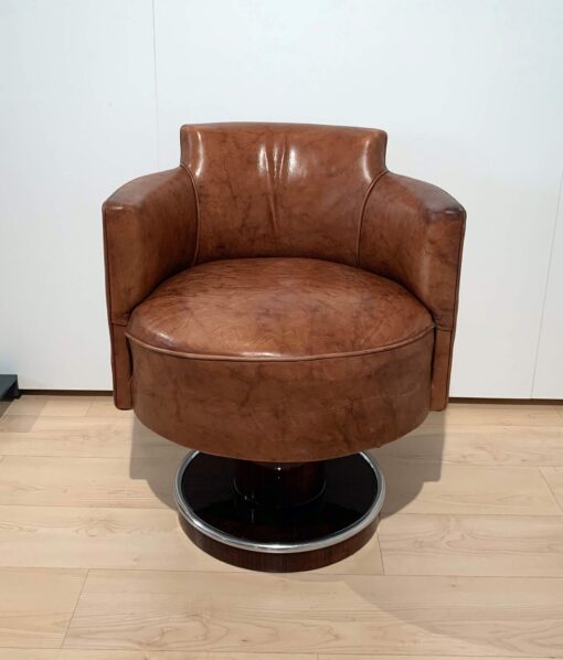 Art Deco Swivel Chair - Front - Styylish