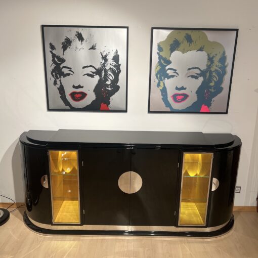 Maple Art Deco Sideboard - Front Compartment - Styylish