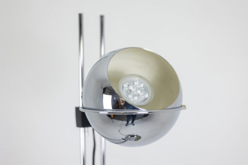 Chromed Metal Floor Lamp - Light View - Styylish