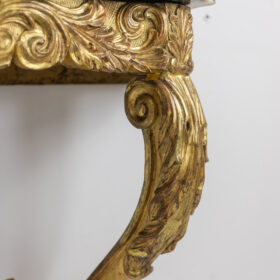 Louis XV Giltwood and Carved Console Table, Circa 1880