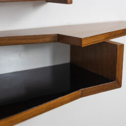 Mirror and Mahogany Console - Shelf Detail - Styylish