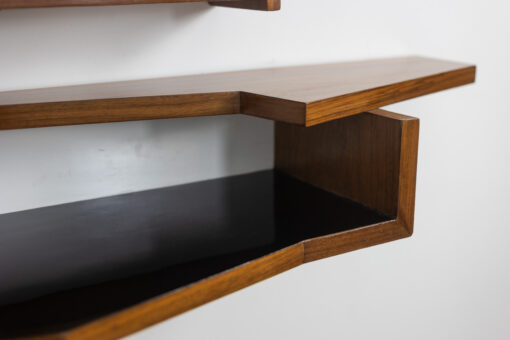 Mirror and Mahogany Console - Shelf Detail - Styylish