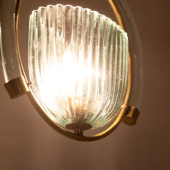 Barovier & Toso Glass Lantern - Bottom Profile Light On - Styylish