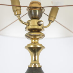 Restoration Style Floor Lamp in Bronze with Two Patinas, Circa 1900