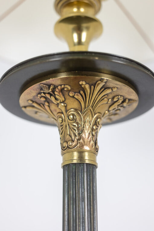 Restoration Style Floor Lamp - Brass Leaf Decoration - Styylish