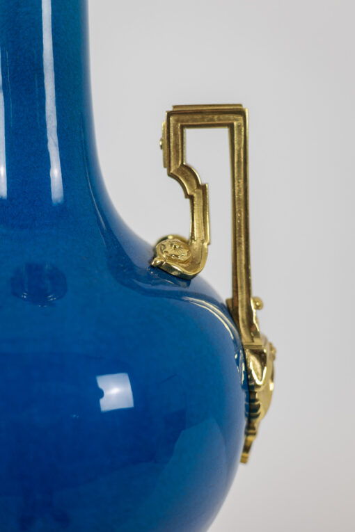 Lamp Blue Porcelain - Handle - Styylish