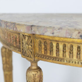 Louis XVI Console Table in Gilded Wood Circa 1780