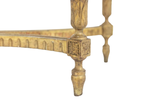 Louis XVI Console Table - Gilded Bottom Frame Decoration - Styylish