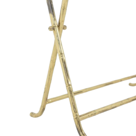 Maison Jansen Gilded Brass and White Marble Console Table, 1970s