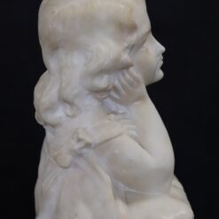 Sculpture in White Marble - Side Profile - Styylish