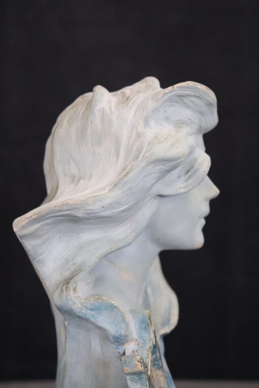 Terracotta Sculpture Bust - Hair Detail - Styylish