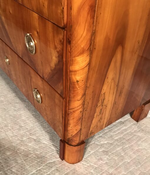 1820's Biedermeier Fall Top Desk- detail of lower corner- Styylish