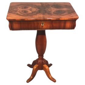 Biedermeier Sewing Table, 1830, Walnut