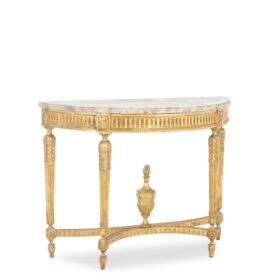 Louis XVI Console Table in Gilded Wood Circa 1780