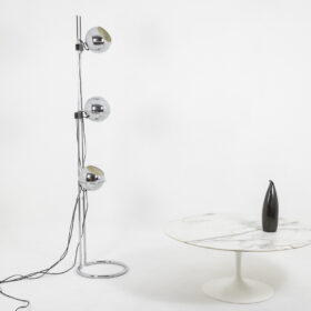 Chromed Metal Floor Lamp, 1970s