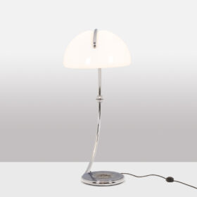 Elio Martinelli Chromed Metal Floor Lamp, 1970s