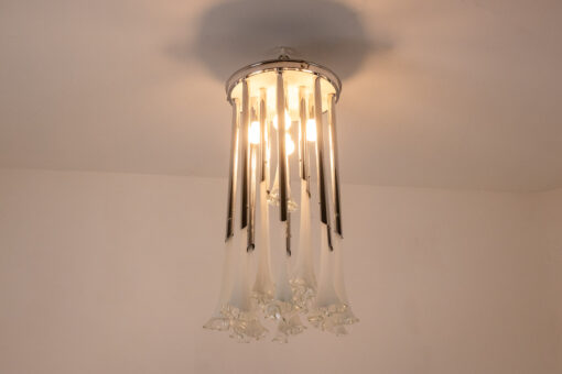 Chandelier Murano Chrome - Light On - Styylish