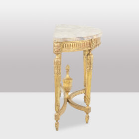 Louis XVI Console Table in Gilded Wood Circa 1780