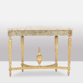 Louis XVI Console Table in Gilded Wood Circa 1780