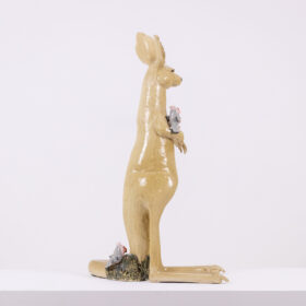 French Contemporary Art: Valérie Courtet, Kangaroo Sculpture.