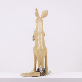 French Contemporary Art: Valérie Courtet, Kangaroo Sculpture.