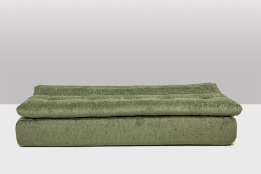 Airborne Green Velvet Sofa Bed - Extended Flat - Styylish