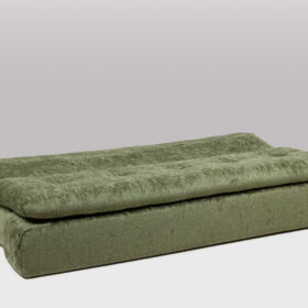 Airborne Green Velvet Sofa Bed, 1970s.