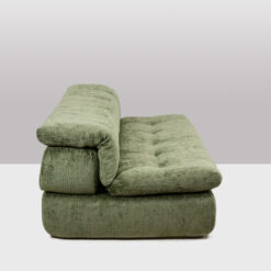 Airborne Green Velvet Sofa Bed - Side Profile - Styylish