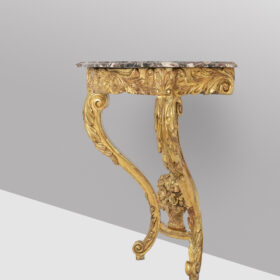 Louis XV Giltwood and Carved Console Table, Circa 1880