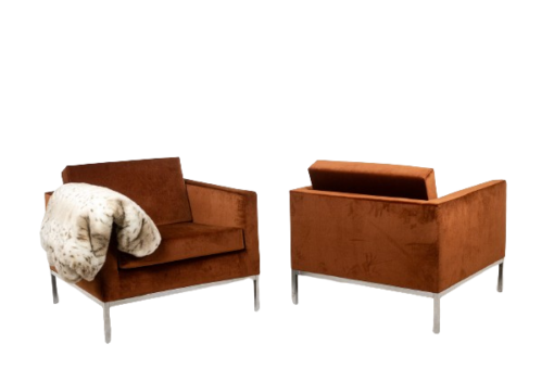 Florence Knoll Armchairs - Front and Back - Styylish