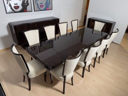 Art Deco Dining Table Chairs - Set Extended with Chairs - Styylish