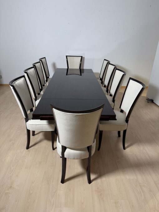 Art Deco Dining Table Chairs - Set Extended with Chairs Surrounding - Styylish